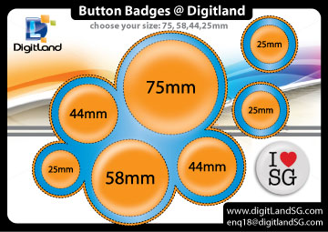 Button Badges size-compare