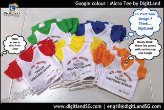 Micro Tee with Google colours in sleeve